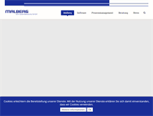 Tablet Screenshot of malberg-edv.com